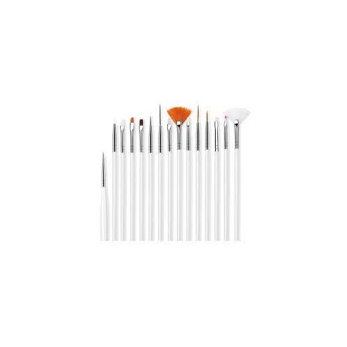 15Pcs Nail Art Brushes Set Nail Art Dotting Pen Drawing Painting Acrylic Pull Line Pens Nail DIY Striping Brushes Manicure Tools Fine Hand Painted Thin Hook Line Pen Art Supplies Drawing Art Pen Paint