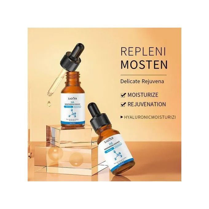 SADOER Hyaluronic Acid Serum for Face Anti-Aging, Moisturizing Wrinkle Serum for Erasing Fine Lines and Wrinkles Soft Hydrating Easy Absorption Anti Aging Serum Hyaluronic Acid Moisturizing Essence