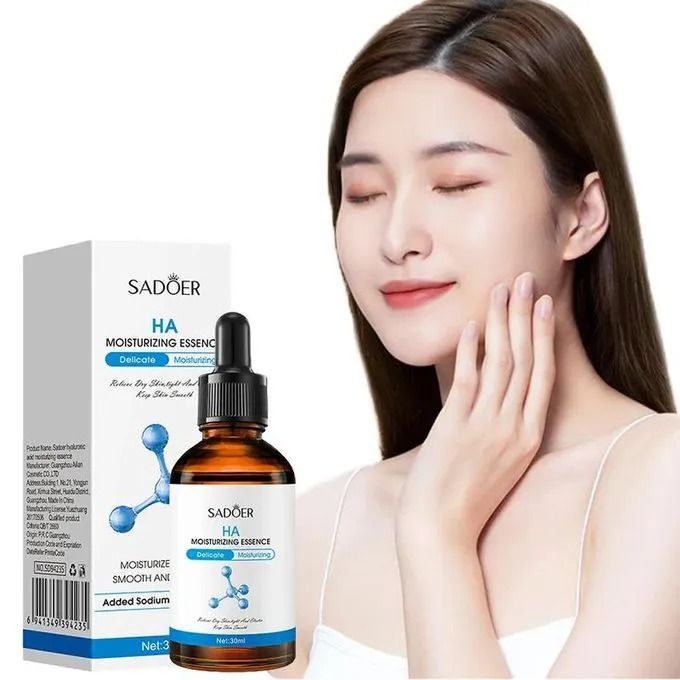 SADOER Hyaluronic Acid Serum for Face Anti-Aging, Moisturizing Wrinkle Serum for Erasing Fine Lines and Wrinkles Soft Hydrating Easy Absorption Anti Aging Serum Hyaluronic Acid Moisturizing Essence