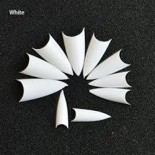 Acrylic False Nails 500pcs/bag Nails /White False Nails Artificial Fingernails Half  Cover stiletto Nail Tips Best Quality Acrylic Pointy Stiletto French  Nail Tips