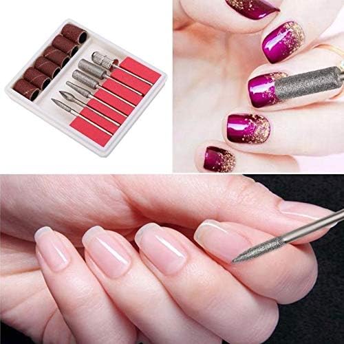 Nail Drill Bits Electric Nail File Cuticle Cutter Tips Clean Burr Sander Manicure Nail Sanding Bands Electric Nail File, 35000rpm Pro Electric Nail Drill Machine Pedicure Manicure Kits Nails File Bits