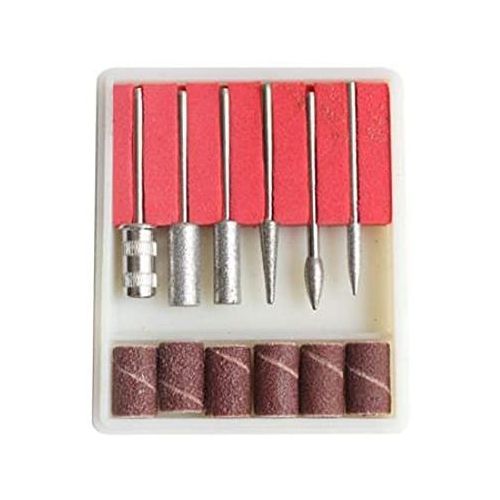 Nail Drill Bits Electric Nail File Cuticle Cutter Tips Clean Burr Sander Manicure Nail Sanding Bands Electric Nail File, 35000rpm Pro Electric Nail Drill Machine Pedicure Manicure Kits Nails File Bits