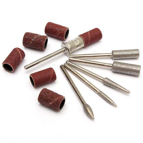 Nail Drill Bits Electric Nail File Cuticle Cutter Tips Clean Burr Sander Manicure Nail Sanding Bands Electric Nail File, 35000rpm Pro Electric Nail Drill Machine Pedicure Manicure Kits Nails File Bits