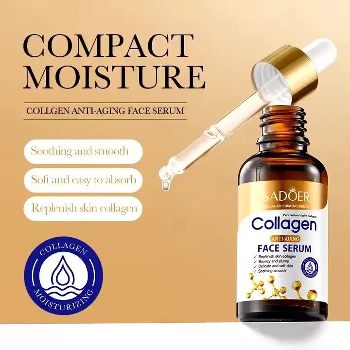 2 in 1 Collagen Face Serum Anti Aging Collagen Serum + Collagen Face Cream Anti Aging Cream, Moisturizing Anti rinkles and Anti Fine Lines Face smoothening Moisturizer
