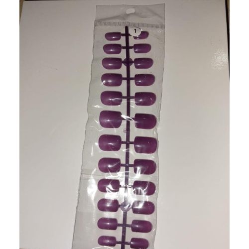 24 Pieces Re- Usable Full Cover Press On False Nail Tips Fake Nails Tips Acrylic False Nail Tips Natural Artificial Full Cover Nails 12 Sizes{No Glue}