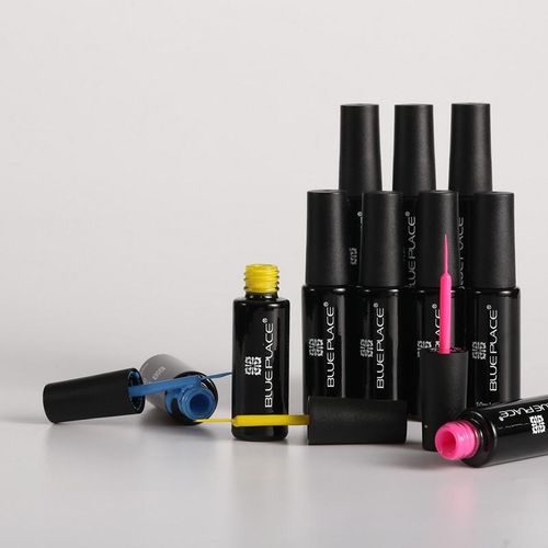 Gel Liner Art Polish Set 10ml Gel Liner Nail Art Polish Nail Art Fast Dry UV/LED Paint with Thin Brush For Nail Art Polish Liner/Gel Polish Liner