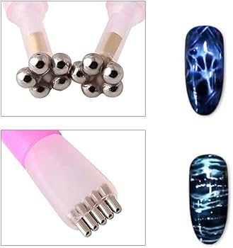 Double Sided Magnetic Pen  Magnet Stick Cat Eyes Line Strip Effect Art Tool For UV Gel Nail Polish Nail Polish  on Nails Nail Art Polish Cats Eye Magnet Nail Polish