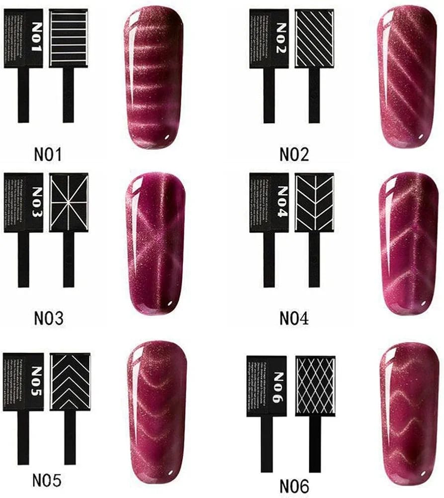 Magnet Stick For  Cat Eyes Nail Magnets for Gel Polish Cat Eye Gel Magnet Stick Magnet Stick for Nails Nail Polish Magnetic Stick Gel for Nails Nail Gel Magnetic Gel Polish 3D Pattern Magnetic view 3