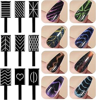 Magnet Stick For  Cat Eyes Nail Magnets for Gel Polish Cat Eye Gel Magnet Stick Magnet Stick for Nails Nail Polish Magnetic Stick Gel for Nails Nail Gel Magnetic Gel Polish 3D Pattern Magnetic view 5