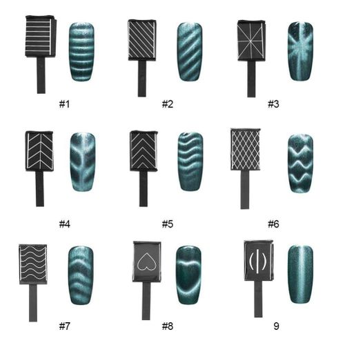 Magnet Stick For  Cat Eyes Nail Magnets for Gel Polish Cat Eye Gel Magnet Stick Magnet Stick for Nails Nail Polish Magnetic Stick Gel for Nails Nail Gel Magnetic Gel Polish 3D Pattern Magnetic view 8