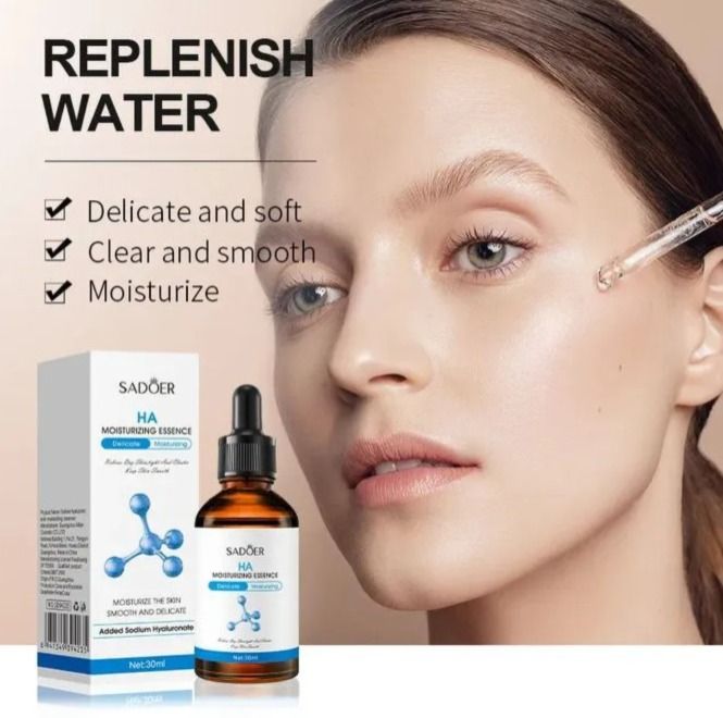 Sadoer 3 Pieces, Niacinamide Face Brightening Serum+ Hyaluronic Acid akin to Vitamin C+ Salicylic Acid Acne Treatment and Blackheads Remover, For Smooth , Hydrated, Moisturized Skin, with Oil Control