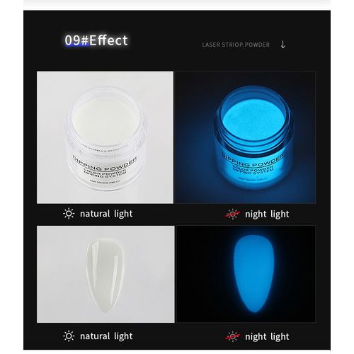 Dipping Powder Acrylic Powder Dip Powder Nails No Need Lamp Cure Dry Long Lasting Nails Glitter Manicure Nail Art  Luminous Neon Dipping Nail Powder Nail Dip Acrylic Glow in the Dark Dipping Powder