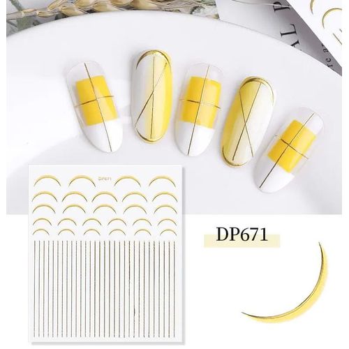 Nail Art Stickers Decals Star Nail Supplies Luxury 3D Self-Adhesive Sheets Star Metallic Money Flower Line Nail Designs for Women Acrylic Nai  Nail Stickers for Nail Art Accessories Nail Decorations
