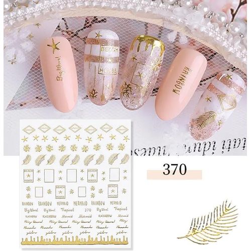 Nail Art Stickers Decals Star Nail Supplies Luxury 3D Self-Adhesive Sheets Star Metallic Money Flower Line Nail Designs for Women Acrylic Nai  Nail Stickers for Nail Art Accessories Nail Decorations