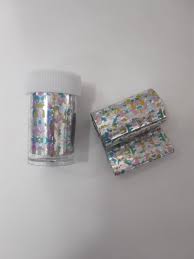 Nail Foil Transfer Foil Sheets Nail Foils Nail Art Transfer Foil Stickers Laser Flower Color Sheet Adhesive Stickers Paper Starry Sky Stars  Design for Nail Art DIY Decoration(Must Use Foil Glue)