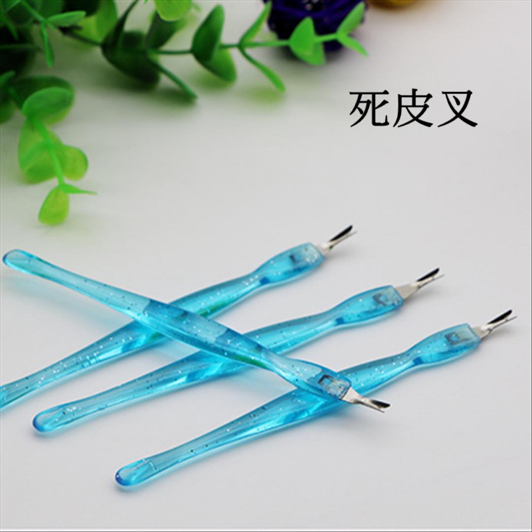 Cuticle knife Trimmer,Cuticle ForkTrimmer Nail Cuticle Remover Trimmer Pusher Dead Skin with Double Head V-Shaped Fork Manicure Pedicure Cleaner Care Tools for Home and Nail