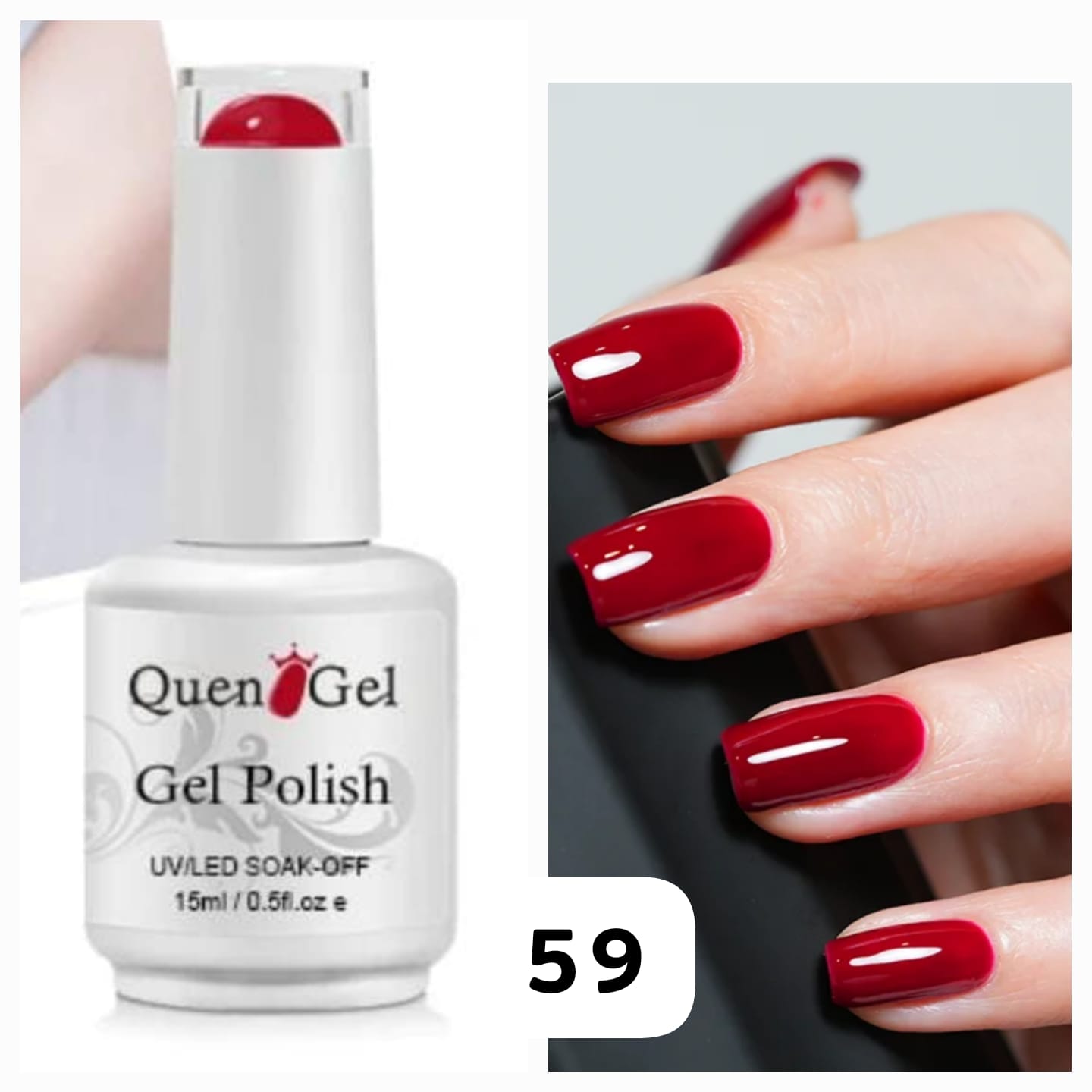 15ml Nail Gel Polish Soak Off UV/LED Manicure Pedicure Professional UV/LED Soak Off  Color Gel Nail Polish Manicure Salon Gel Polish Best Quality Non Toxic  Lasts and Lasts at Least 30 Days