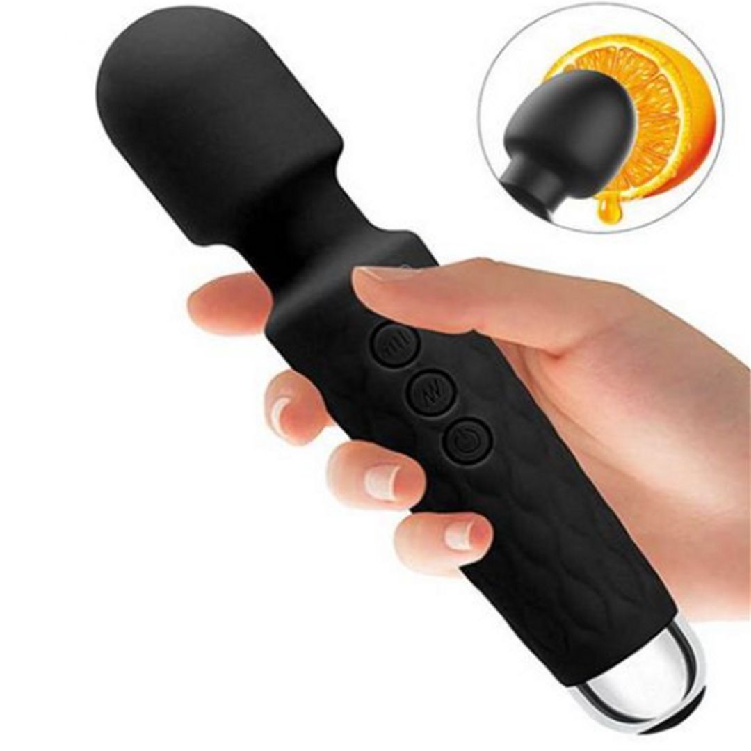 Wand Massager Clitorial Masturbator Rechargeable Handhold Cordless Portable Body AV Magic Vibrator For Women Men Adult Sex Toy for Muscle Relax Valentine Gift for Girlfriend Wife