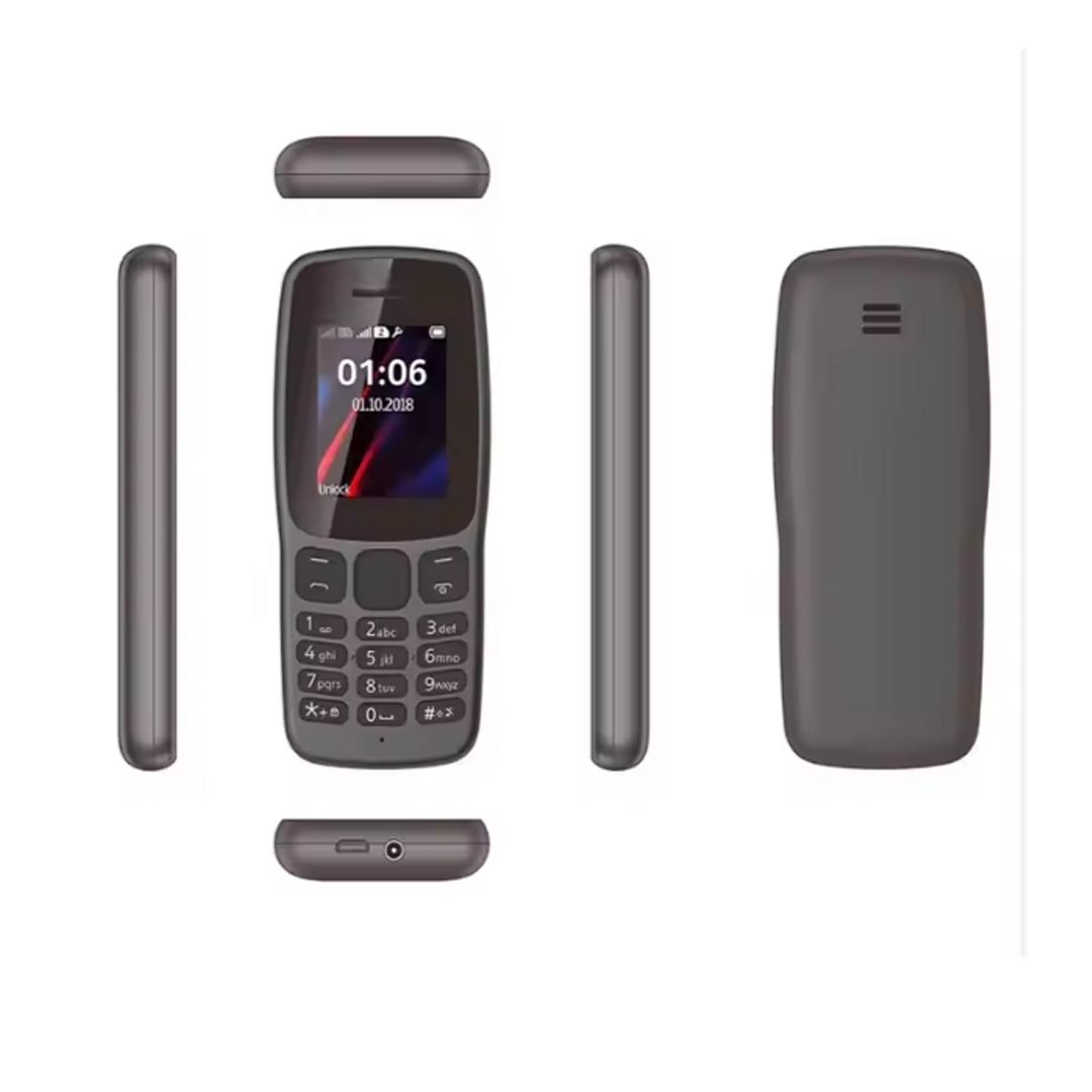 Nokia 106 Dual SIM FM Radio, Camera Phone - Black Feature Phone Mpesa Phone Phone