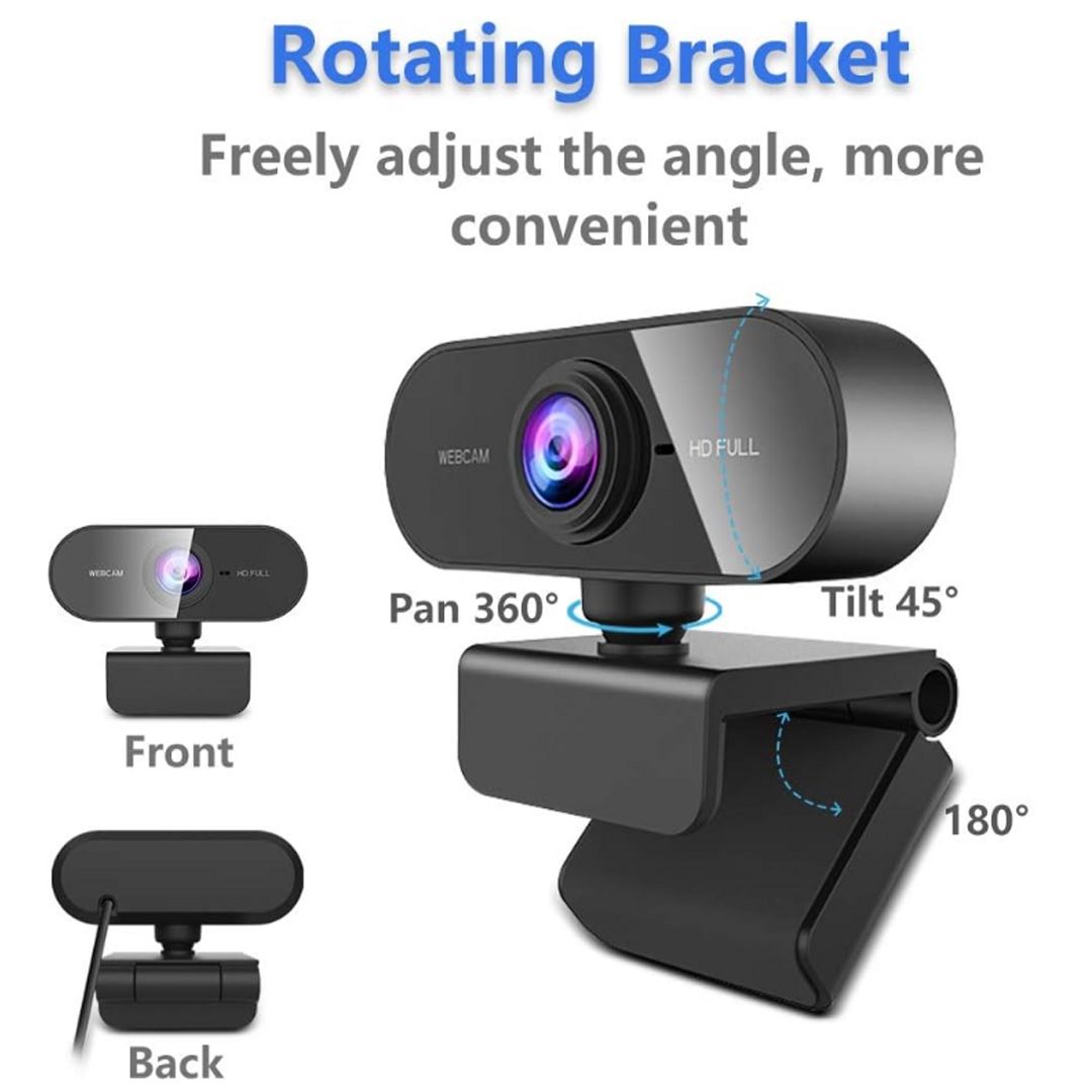 Webcam with Microphone Small 2K HD Web Cam,Stand for PC/MAC/Laptop/Desktop, Wide Angle Web Cameras for YouTube,Skype,Zoom,Xbox One,Video Calling,Studying and PS4