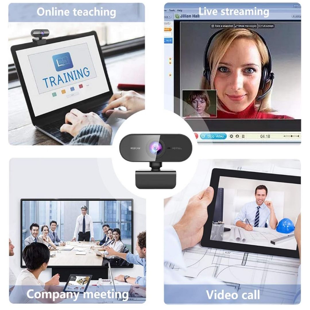 Webcam with Microphone Small 2K HD Web Cam,Stand for PC/MAC/Laptop/Desktop, Wide Angle Web Cameras for YouTube,Skype,Zoom,Xbox One,Video Calling,Studying and PS4