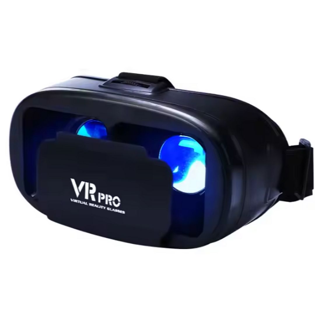 VR PRO Headset, Virtual Reality 3D Glasses Anti-Blue Light Headset with Controller, for iPhone or Android Compatible Upto 6.8 inch phones , for Mobile Games & Movies