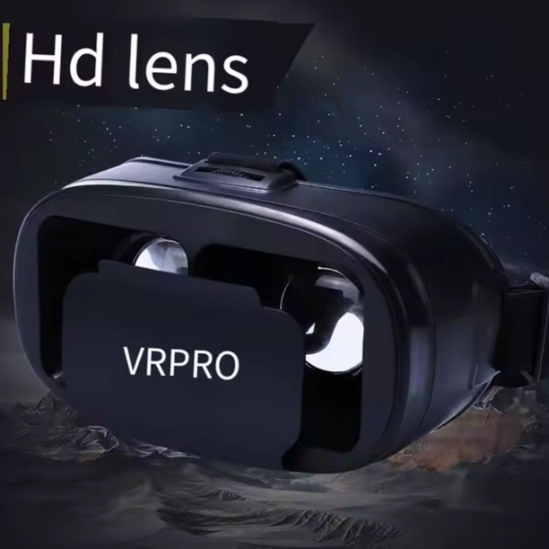 VR PRO Headset, Virtual Reality 3D Glasses Anti-Blue Light Headset with Controller, for iPhone or Android Compatible Upto 6.8 inch phones , for Mobile Games & Movies