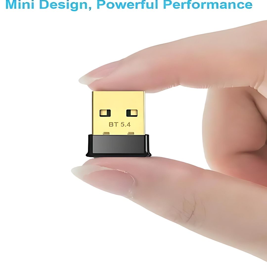 Premium USB Bluetooth V5.4 Adapter – High-Speed Wireless Connectivity for Desktops/Laptops with Dual-Mode Technology & Low-Energy Support. CE/FCC Certified for Reliable Performance, Extended Range.