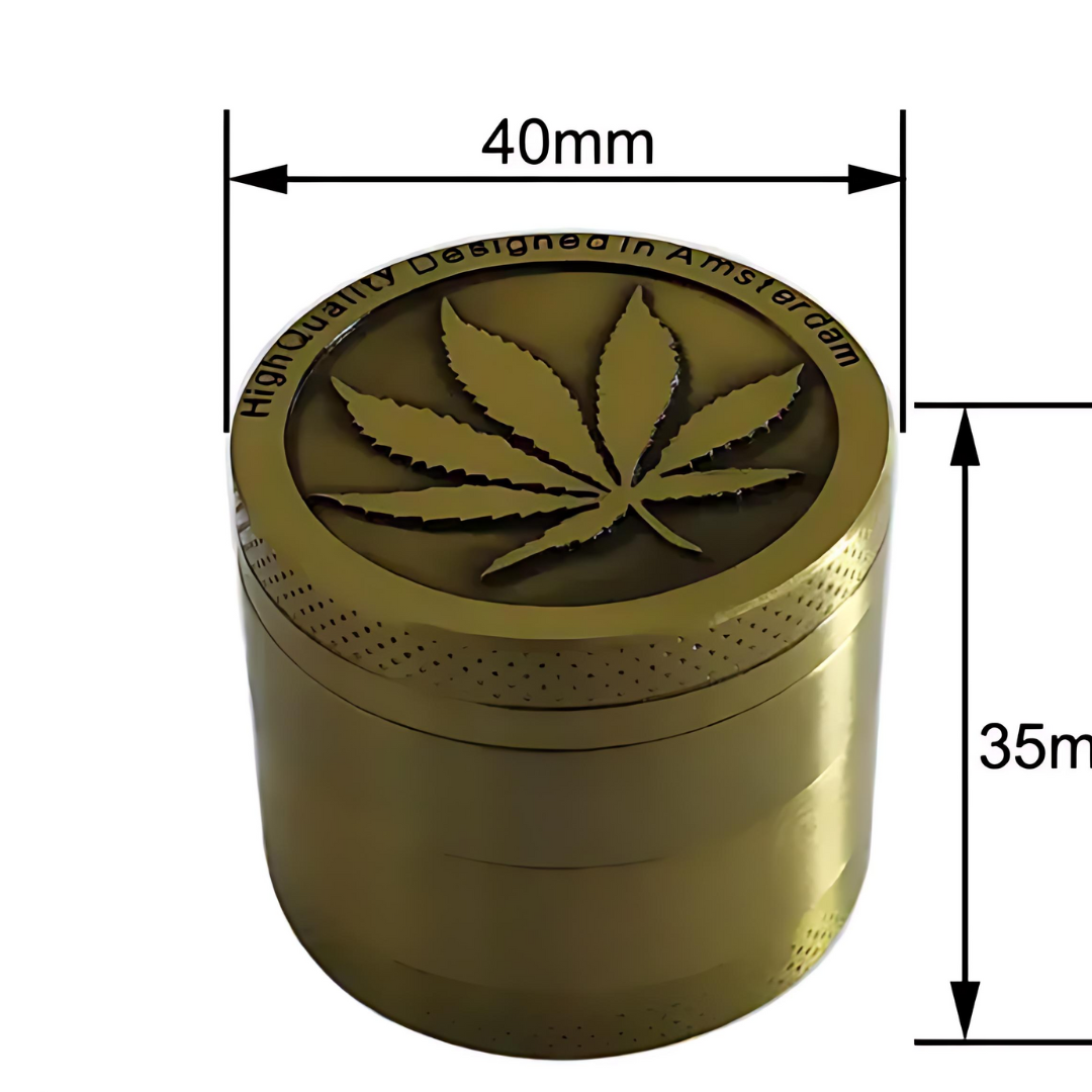 3-Layer Manual Herb Grinder for Tobacco and Spices – Durable Crusher for Kitchen and Smoking Accessories, Easy-to-Use Design, Portable and Efficient Grinding Tool for Everyday Use