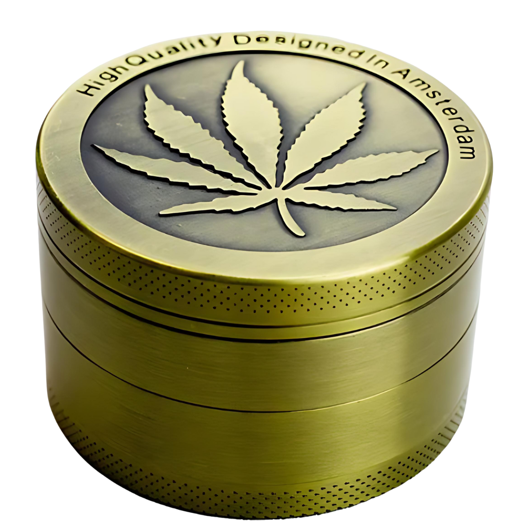 3-Layer Manual Herb Grinder for Tobacco and Spices – Durable Crusher for Kitchen and Smoking Accessories, Easy-to-Use Design, Portable and Efficient Grinding Tool for Everyday Use