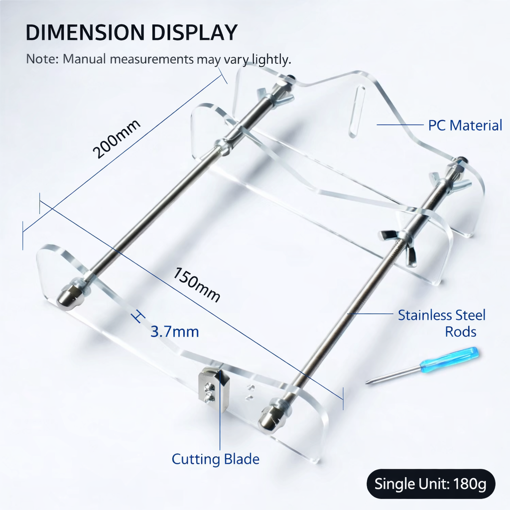 Adjustable Glass Bottle Cutter Tool Kit for Wine, Beer and Glass Bottles, DIY Recycling and Craft Cutting System with Stable Base, Precision Cutting Blade and Easy Step-by-Step Operation for Home