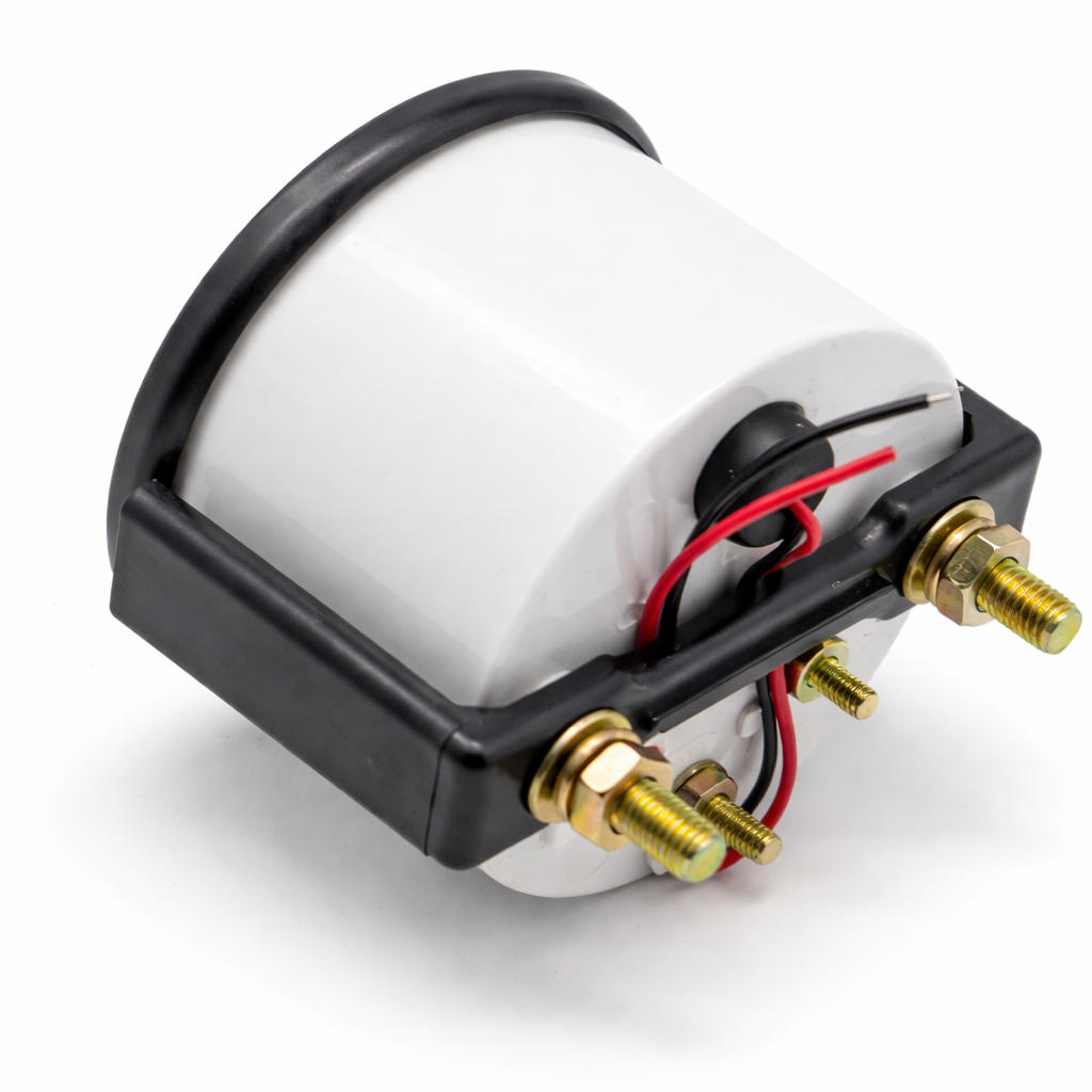 52mm Universal Car Fuel Gauge Kit with Fuel Sender, 12V White Backlight Fuel Level Meter, Black Bezel & White Housing, Accurate Oil/Fuel Level Indicator for Cars, Trucks, Boats and Custom Dash Install