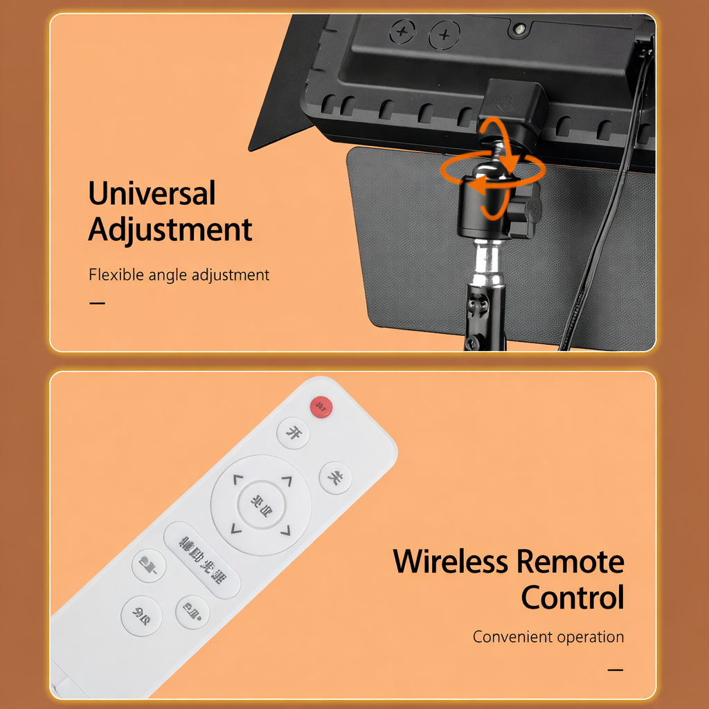 10-Inch Square LED Fill Light Kit with 2.1m Adjustable Stand, Professional Panel Light for Livestreaming, Beauty Makeup, Photography, Video Recording, Content Creation and Studio Lighting Setup