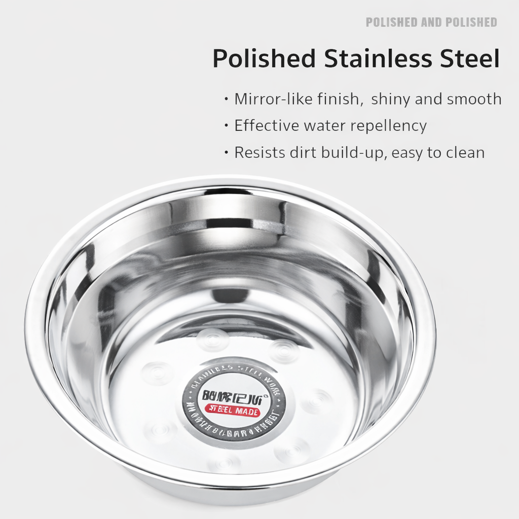Stainless Steel Mixing Bowls Set with Nesting Design, Durable Kitchen Bowls for Cooking, Baking, Mixing, Food Preparation and Serving, Rust Resistant, Easy to Clean and Dishwasher Safe for Everyday