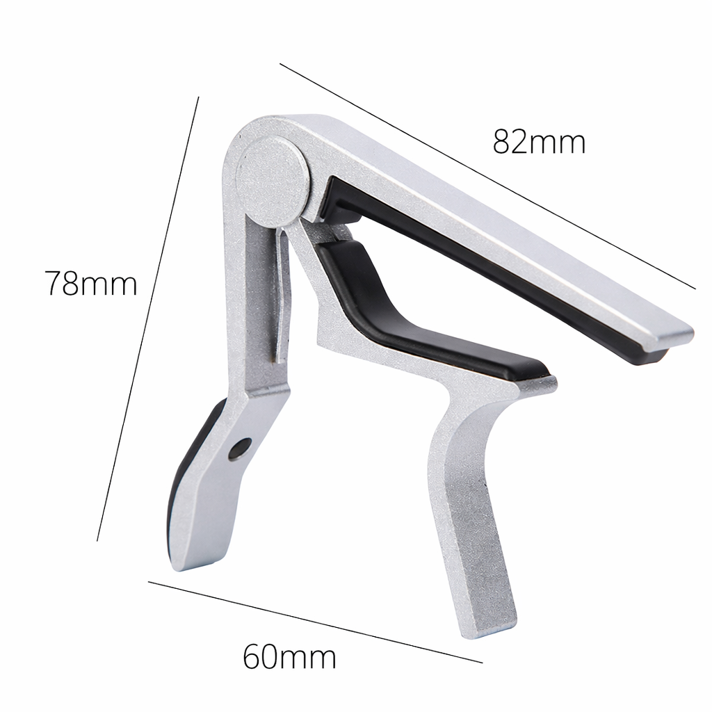 Premium Aluminum Alloy Guitar Capo with Quick Change Clamp, Strong Spring Pressure and Soft Rubber Pads for Acoustic, Electric, Classical Guitars and Ukulele, Durable Lightweight Guitar Accessories