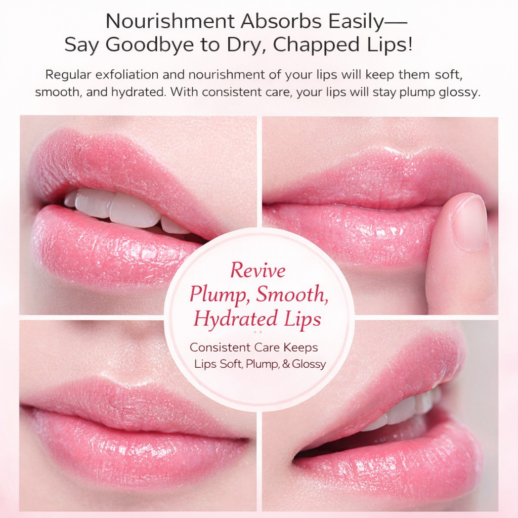 Natural Lip Scrub Cream with Avocado Oil, Honey and Shea Butter for Gentle Exfoliation, Removing Dead Skin, Deep Moisturizing, Repairing Dry Cracked Lips and Leaving Lips Soft, Smooth and Healthy Look