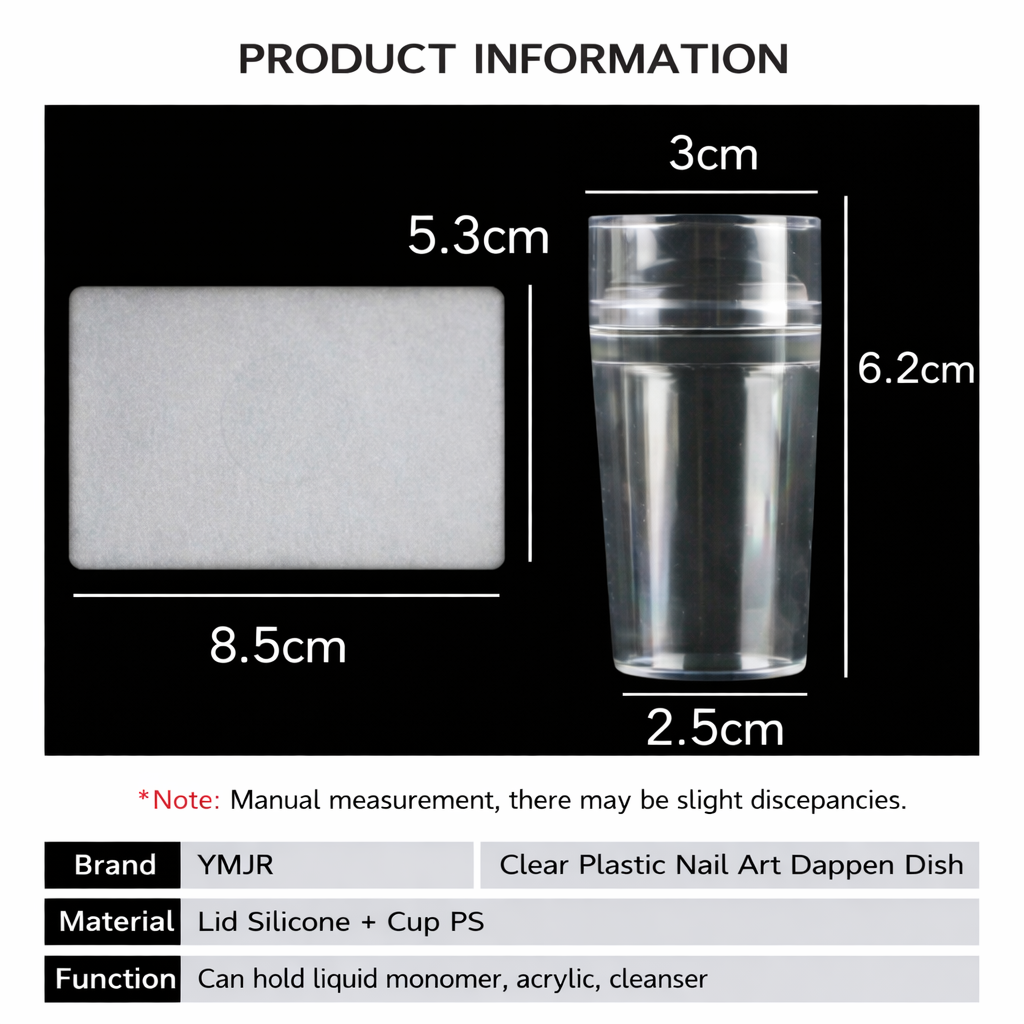 Transparent Nail Stamper with Scraper Jelly Silicone Head for French Nails Printing, Professional Nail Art Stamping Tool for Manicure Use with Stamping Plates, Easy to Clean, Clear Design, Model E0178