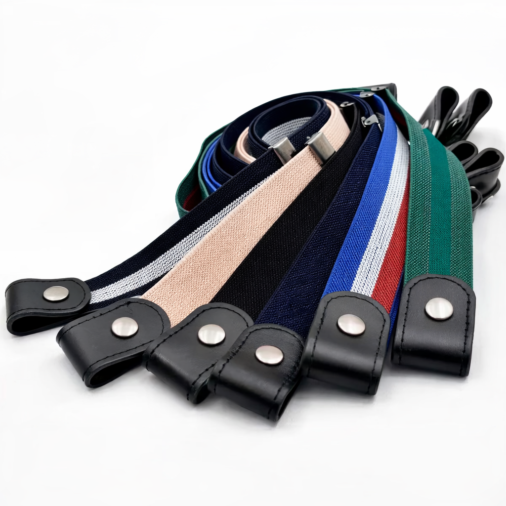 Lazy Invisible Women’s Stretch Belt, Seamless Elasticated Non-Punch Waist Belt for Jeans and Trousers, Adjustable Comfortable Waist Band, Hidden Design for Daily Wear, Casual and Office Outfits