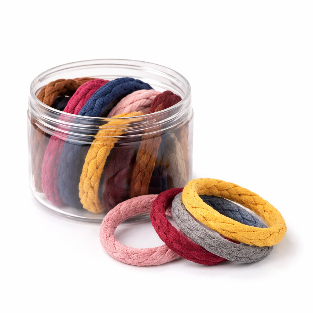 20 PCS Hair Accessories Set with High Elasticity Wave Style Hair Ties, Colorful Mix Rubber Bands for Women and Girls, Soft Stretchy Headbands for Daily Use, Ponytails, and Hairstyles