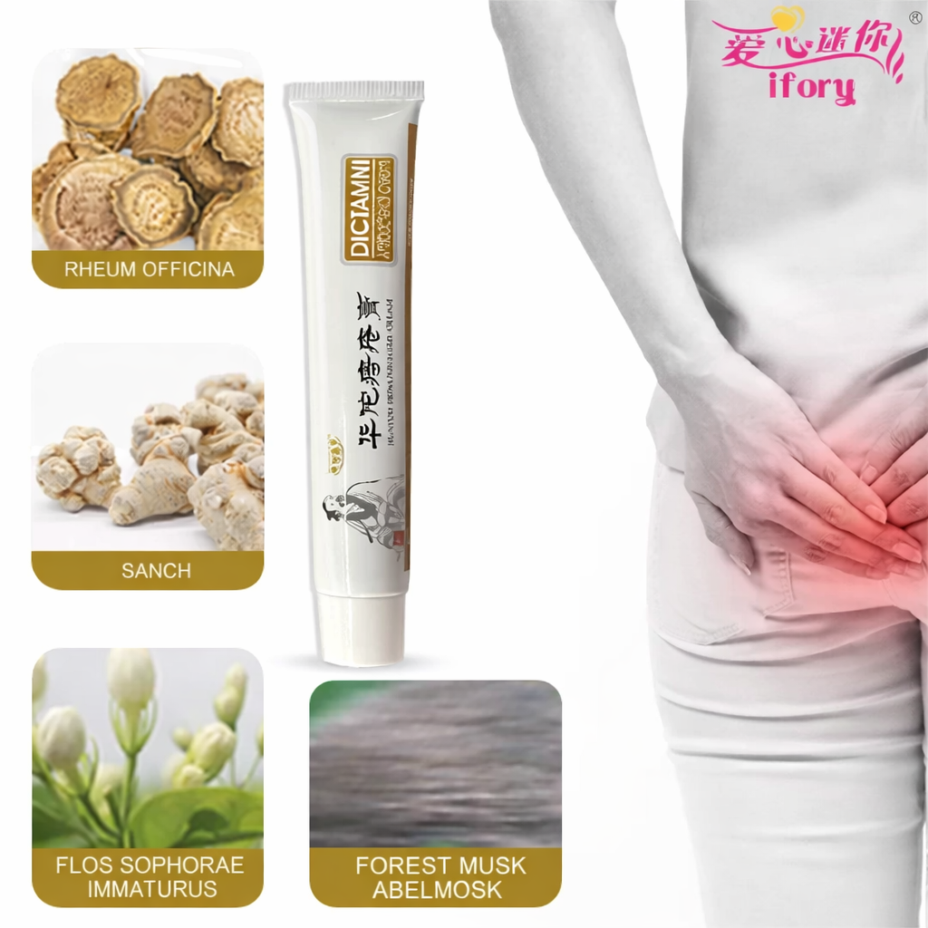Chinese Herbal Hemorrhoid Relief Cream for Rapid External Hemorrhoids Treatment, Helps Soothe Anal Fistula Pain, Reduce Swelling, Itching & Discomfort, Gentle Herbal Formula for Daily External Care