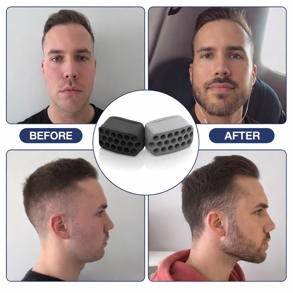 1-Piece Jaw Exerciser Set for Men and Women, Facial Muscle Trainer Designed to Strengthen Jaw, Tone Cheeks, and Enhance Jawline Definition - Compact, Safe, and Easy-to-Use Jawline Shaper for Daily Fit