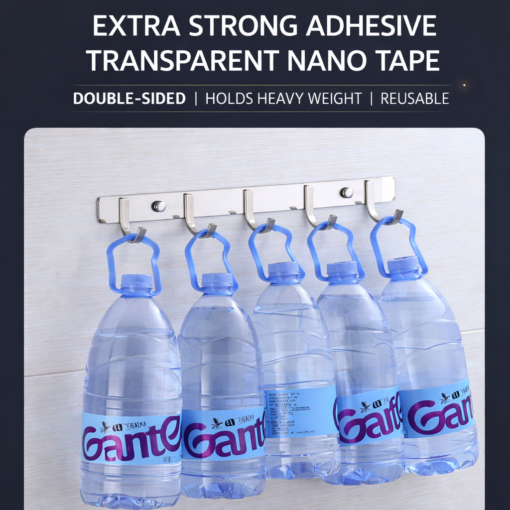 Strong Clear Adhesive Wall Hooks 30 Pack – Heavy Duty Waterproof Reusable Hooks for Kitchen & Bathroom Wall Hanging Hooks