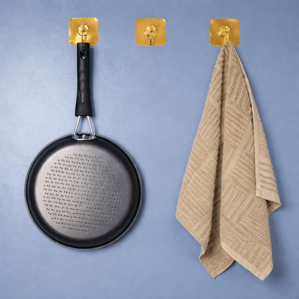 Strong Clear Adhesive Wall Hooks 30 Pack – Heavy Duty Waterproof Reusable Hooks for Kitchen & Bathroom Wall Hanging Hooks