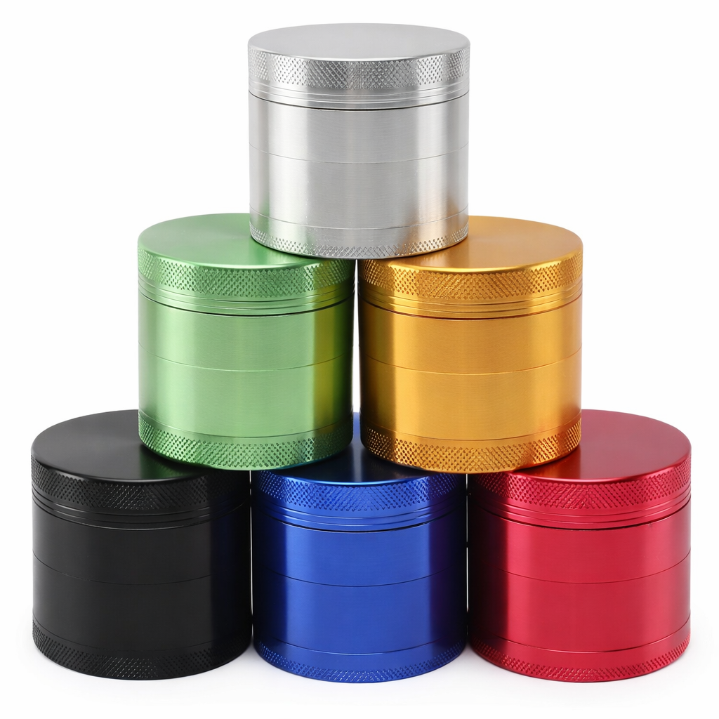 4-Layer Manual Herb Grinder for Tobacco and Spices – Durable Crusher for Kitchen and Smoking Accessories, Easy-to-Use Design, Portable and Efficient Grinding Tool for Everyday Tobacco weeds grinder