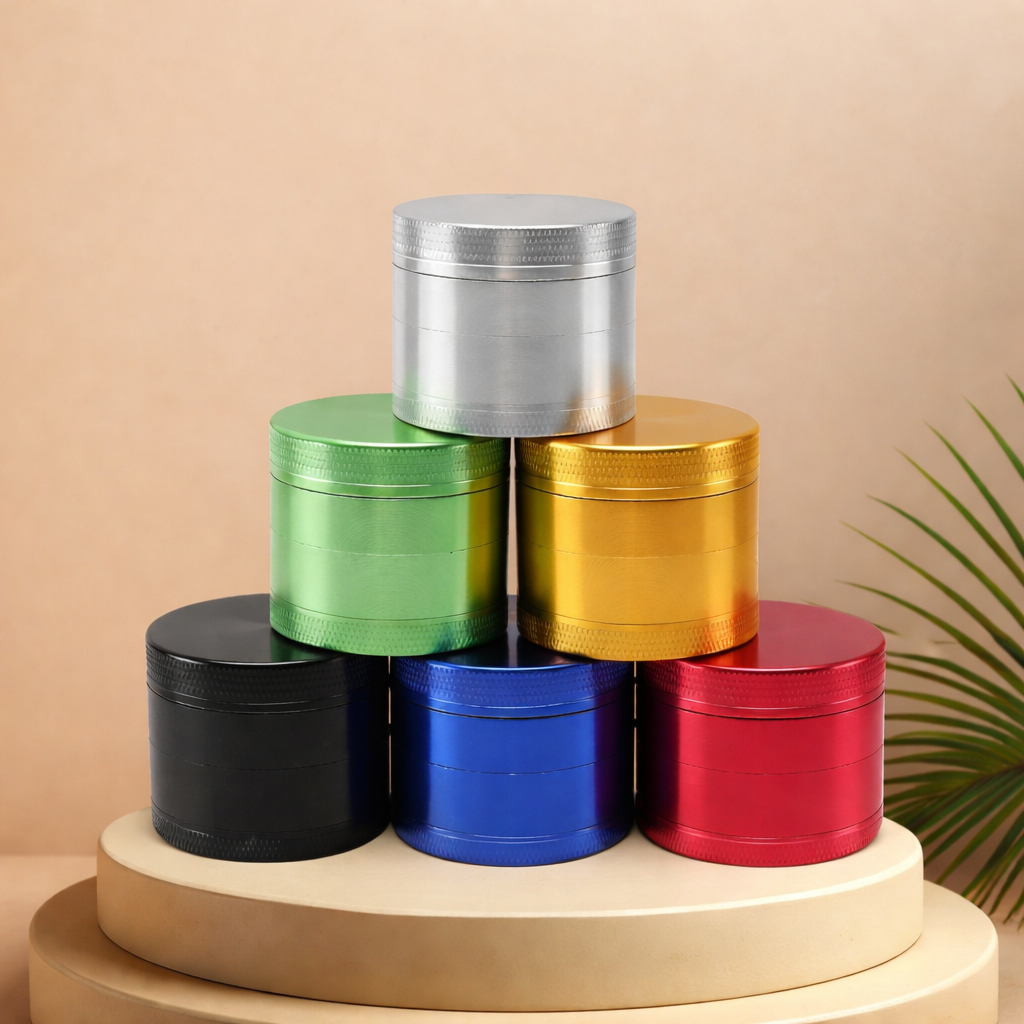 4-Layer Manual Herb Grinder for Tobacco and Spices – Durable Crusher for Kitchen and Smoking Accessories, Easy-to-Use Design, Portable and Efficient Grinding Tool for Everyday Tobacco weeds grinder