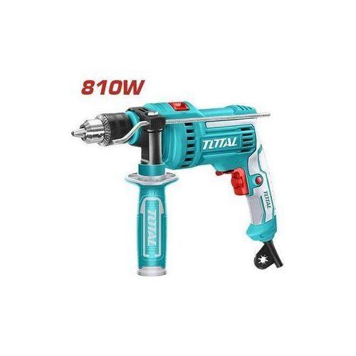 TOTAL 810W Impact Drill,0-2800rpm 13mm Power Hammer Drills, Variable Speed Corded Drill Machine, FoRward/Reverse Switch Electric Drill With Depth Gauge Home Improvement Construction Concrete