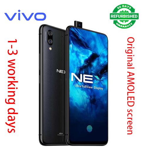 Refurbished Phone VIVO NEX Screen Fingerprint 128GB 6.59 inch Super AMOLED 4000mAh 12MP+8MP Dual SIM Smartphone