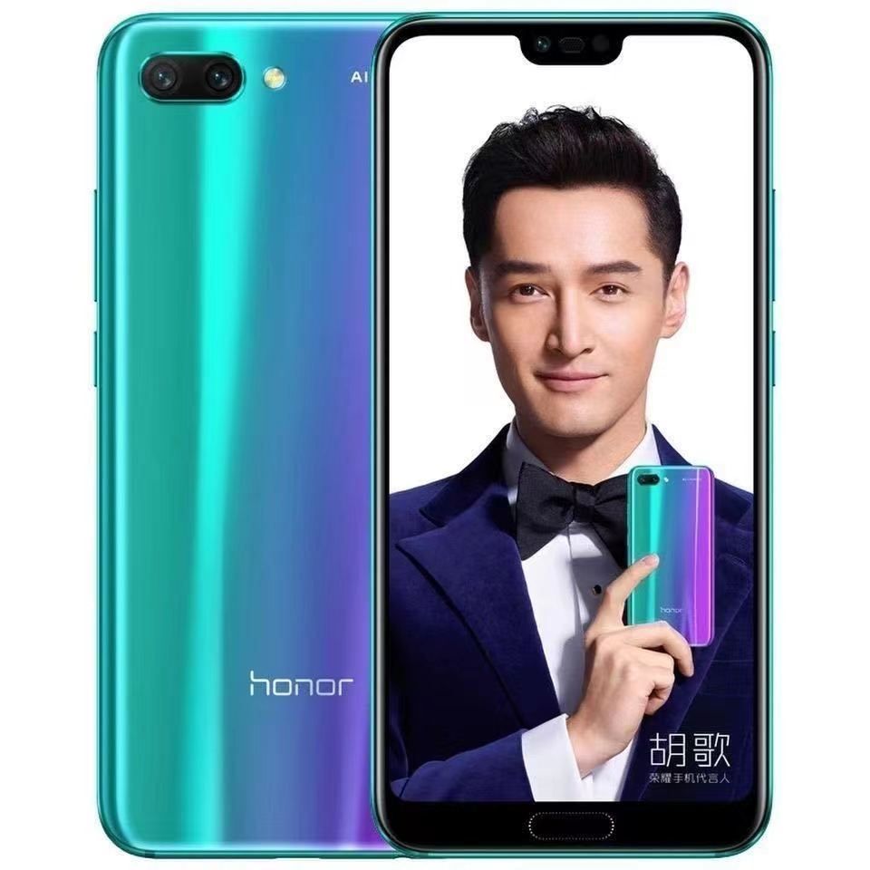 Refurbished Honor 10 5.84" 6GB+128GB 24MP+24MP 3400mAh 4G/LTE HiSilicon Kirin 970 Octa Core Processor Dual SIM Dual Standby  No Fingerprint