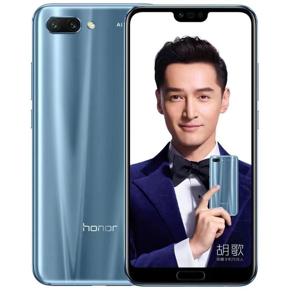 Refurbished Honor 10 5.84" 6GB+128GB 24MP+24MP 3400mAh 4G/LTE HiSilicon Kirin 970 Octa Core Processor Dual SIM Dual Standby  No Fingerprint