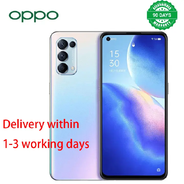 Refurbished Phone OPPO Reno5 Reno 5K 5g Smartphone 6.43" 4300mAh 8GB+128GB, 12GB+256GB Rear Camera: 64MP Front Camera: 32MP